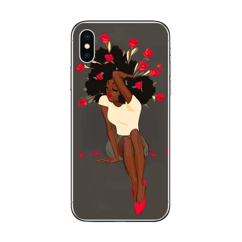 Ciciber 2bunz Melanin Poppin Aba чехол для телефона для iPhone 11 Pro Max чехол для iPhone X XR XS MAX 8 6 6S Plus 5 5S SE Мягкий ТПУ чехол - Цвет: WM01569
