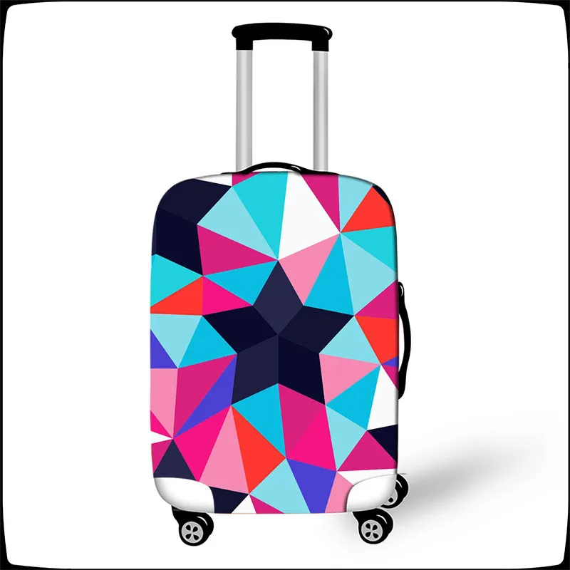 

Geometric 3D Print Luggage Cover 18-32 Inch Case Suitcase Covers Trolley Baggage Dust Protective Case Cover Travel Accessories