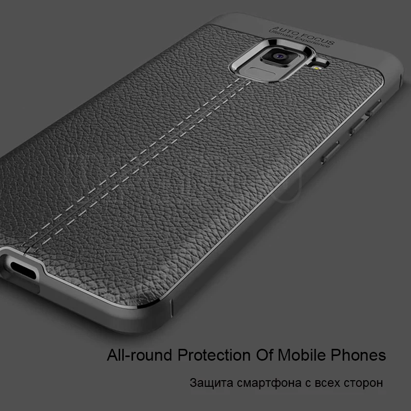 Upaitou мягкий чехол TPU для Samsung Galaxy A5 2018 кожаный Текстура силиконовый A8 телефон |