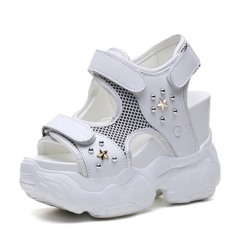 Fujin/летние сандалии на толстой рифленой подошве Прямая поставка Женские