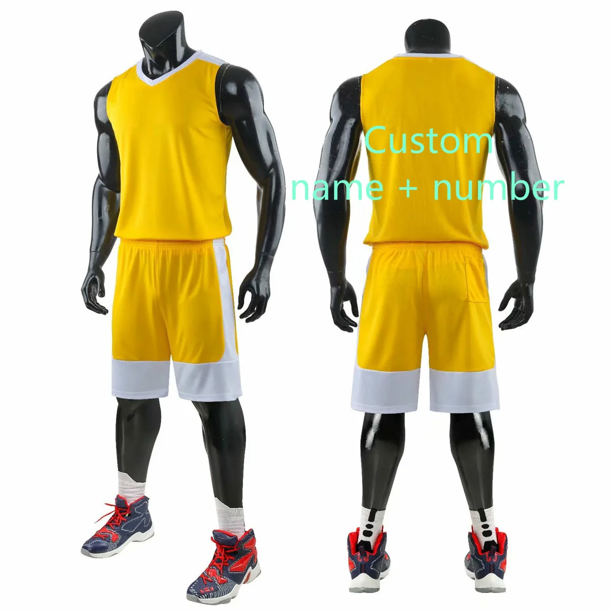 Custom name number Новинка, мужской баскетбольный набор для колледжа, Униформа, комплекты, детская спортивная одежда для мальчиков, баскетбольные майки, костюмы, тренировочные костюмы, индивидуальные - Цвет: Custom name number