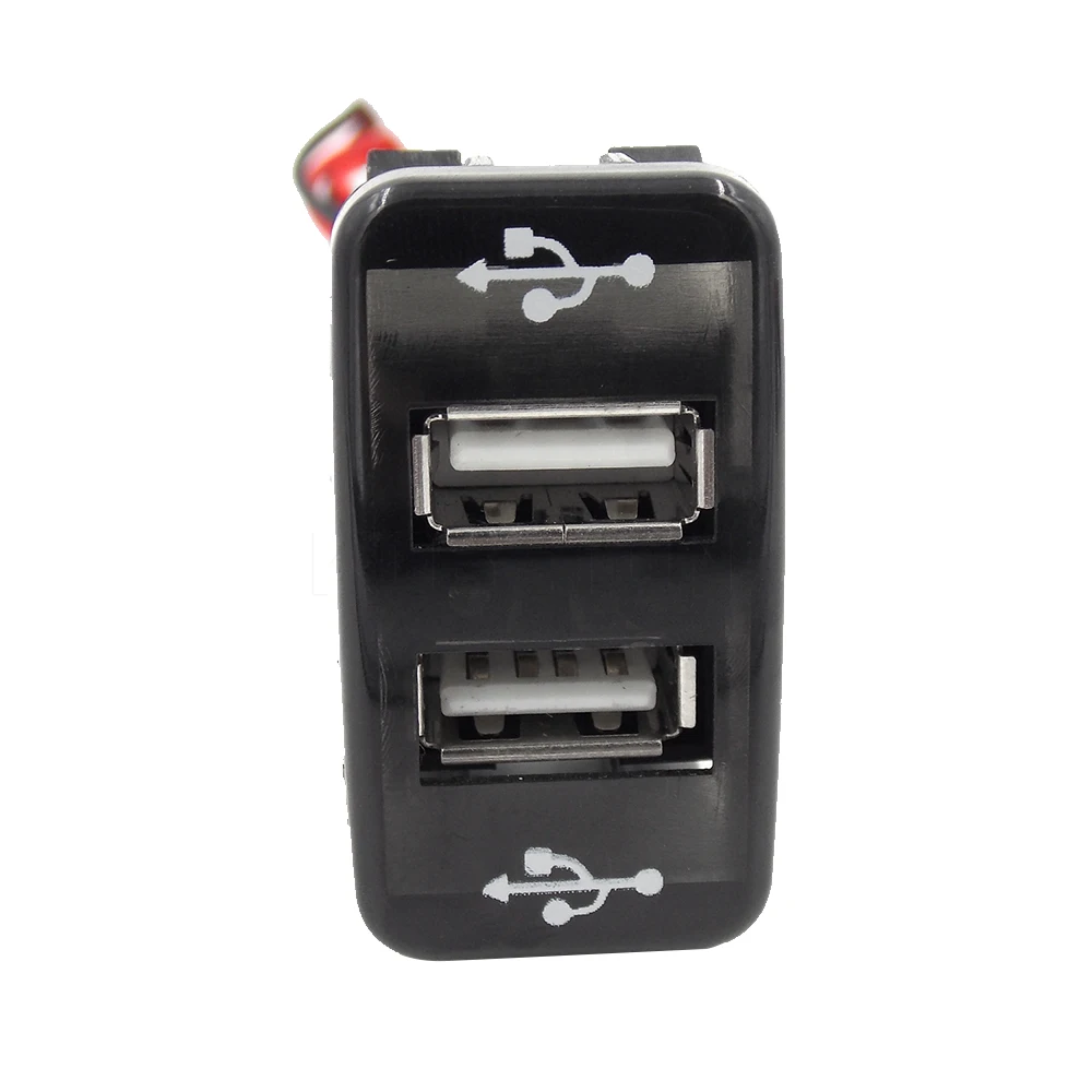 Автомобильное зарядное устройство sikeo с двумя USB портами 12 В ~ 24 до 5 В/2 1 а 2 0