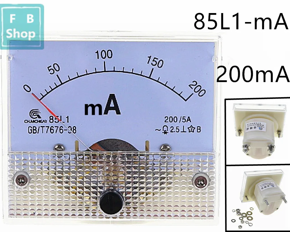 

AC Analog Meter Panel 200MA Volt meter Ammeters 85L1 200MA Gauge