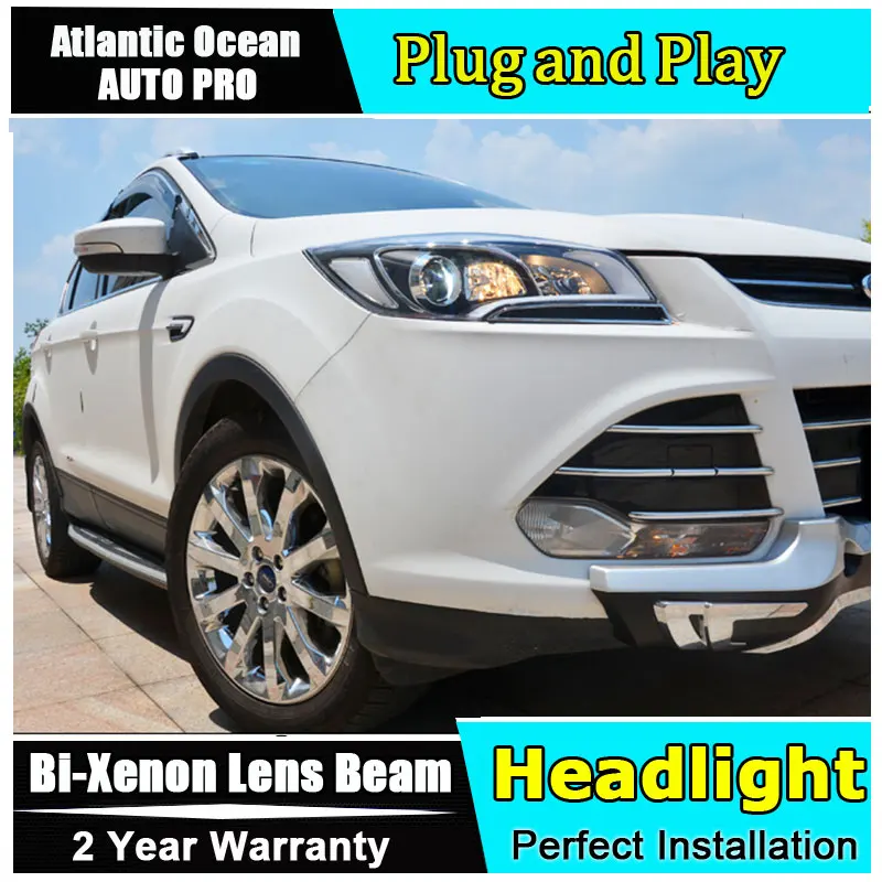 Автостайлинг для Ford Kuga Escape ксеноновые фары 2013 2016 светодиодные drl бифокальные
