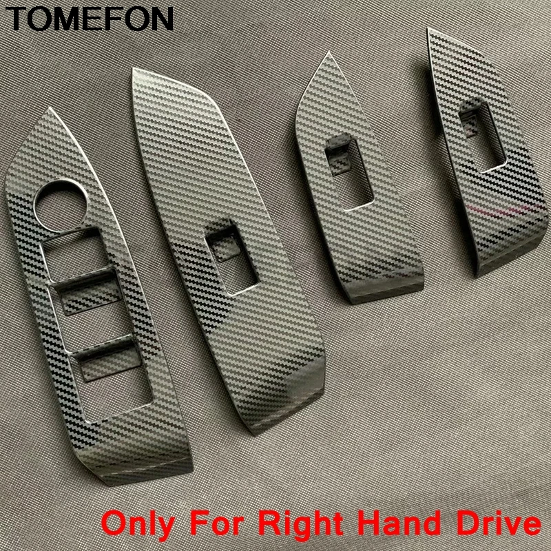 TOMEFON для Mazda CX-5 CX5 2017 2018 RHD LHD окна Стекло боты переключатель салонные аксессуары чехол накладка ABS хром углеродного волокна