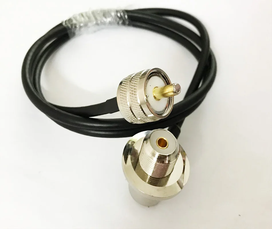 UHF PL259 мужской UHF SO239 женский RG58 для автомобиля мобильное радио антенный коаксиальный кабель 1/3/5/10m