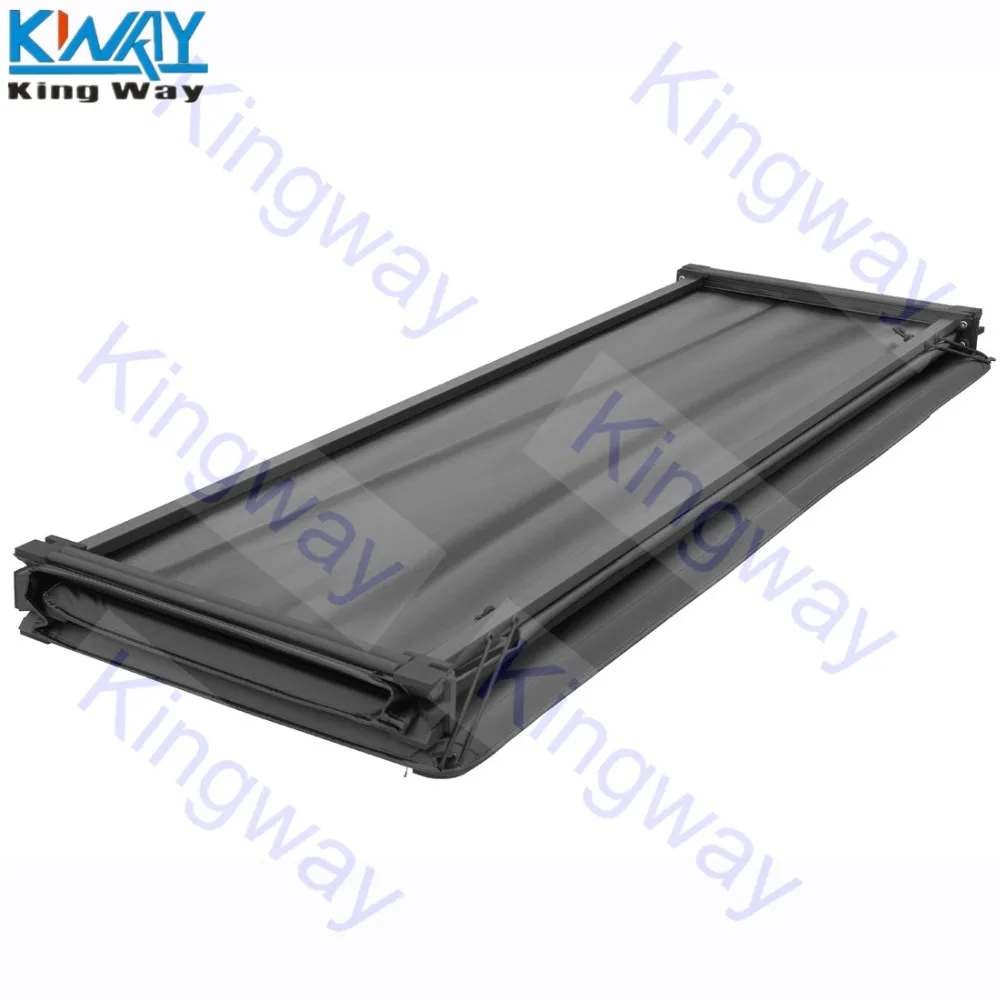 King Way-черный мягкий 5.5FT трехстворчатая Tonneau Крышка для- Ford F-150 покрывало для кровати грузовика