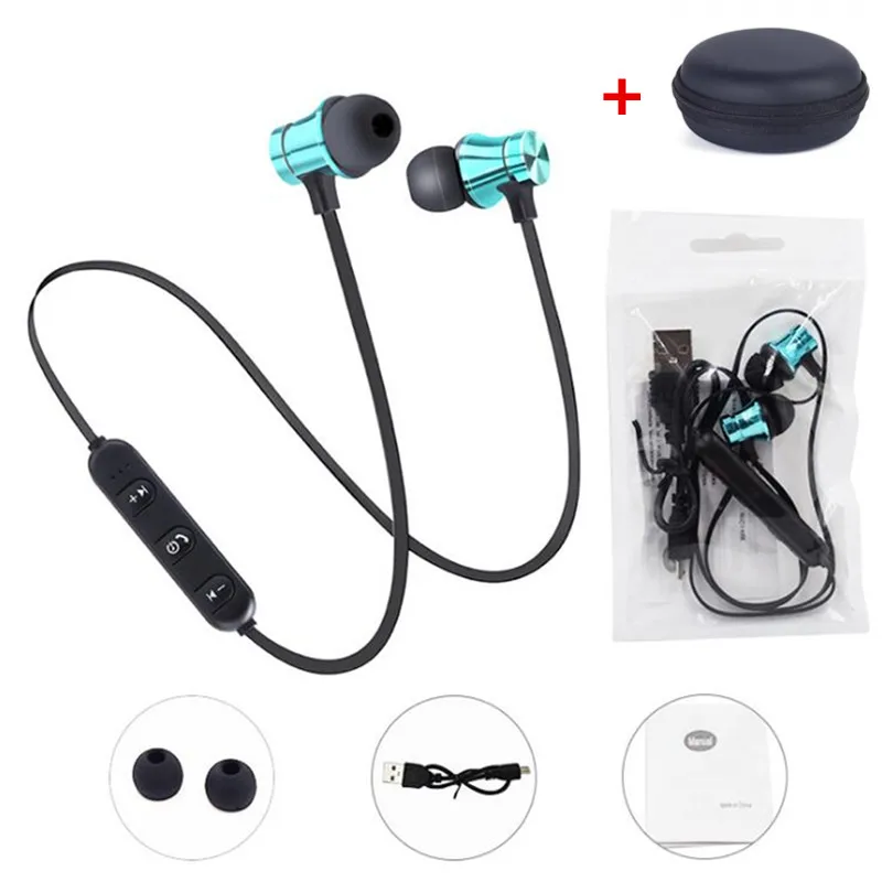 GutsyMan XT11 Bluetooth наушники беспроводные стерео наушники спортивные наушники fone de ouvido с микрофоном для Xiaomi iPhone huawei mp3 - Цвет: Blue With Box