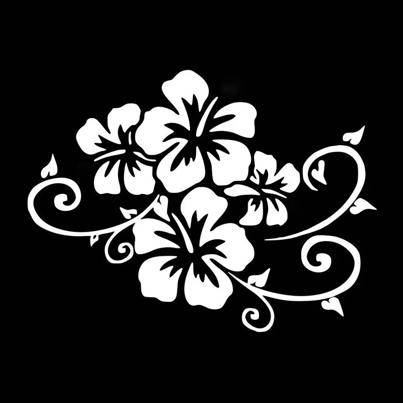 rylybons Funny 1Pcs body Car Sticker Anime 3D Flower design Bumper Decoration Accessories window vinyl Stickers and Decals | Автомобили и