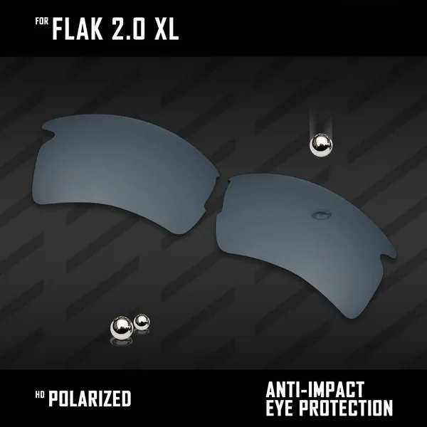 Black Chrome OOWLIT линзы для замены солнцезащитных очков Оукли Flak 2,0 XL OO9188 Поляризованные-разноцветные - Цвет линз: Black Chrome