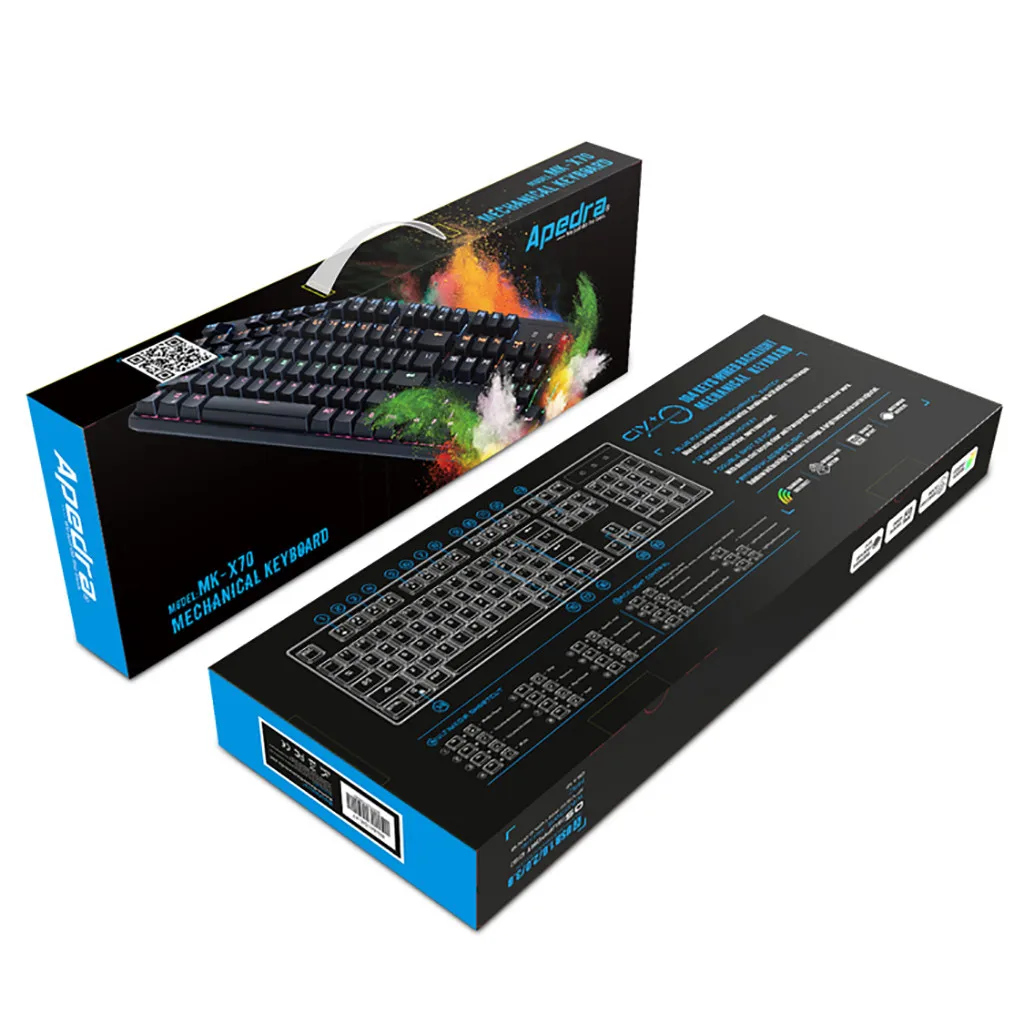 IMICE MK-X70 Mechanical Keyboard PC Wired Notebook Universal Color Hat 5 colors Backlight Gaming Ranking Gamer#es | Компьютеры и офис