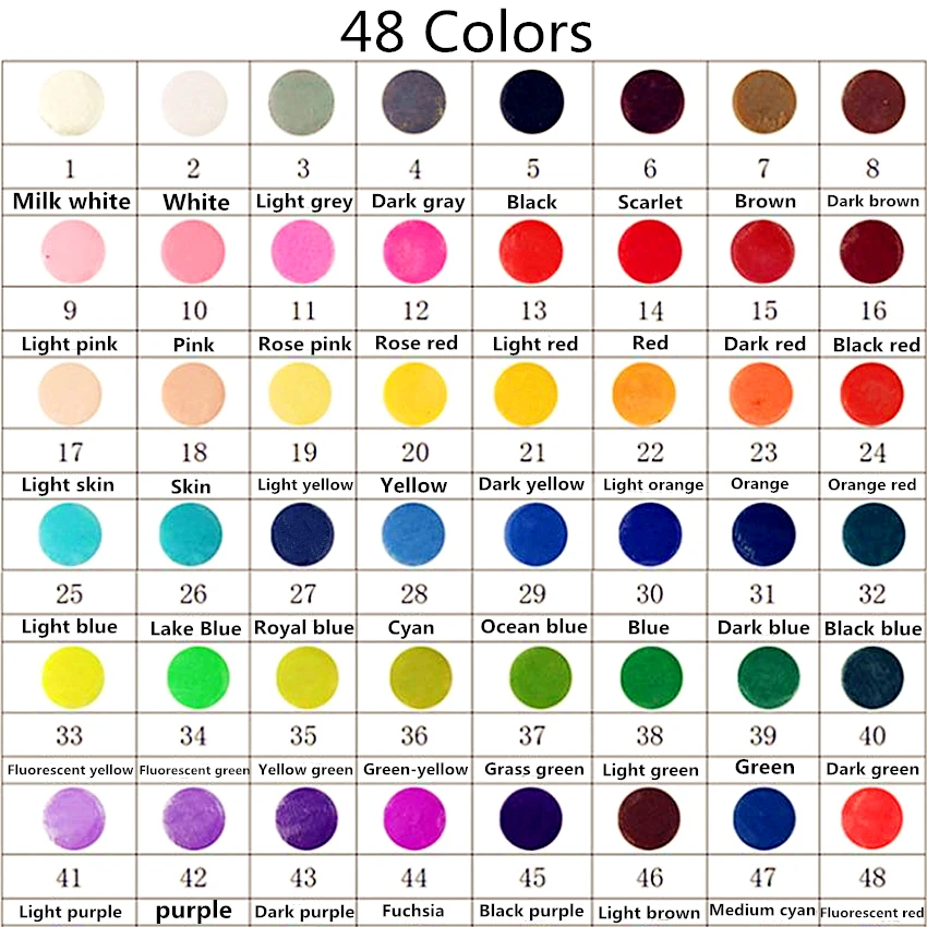 DIY 48 цветов мягкая фимо глина ручная скульптура моделирование Полимерная печь