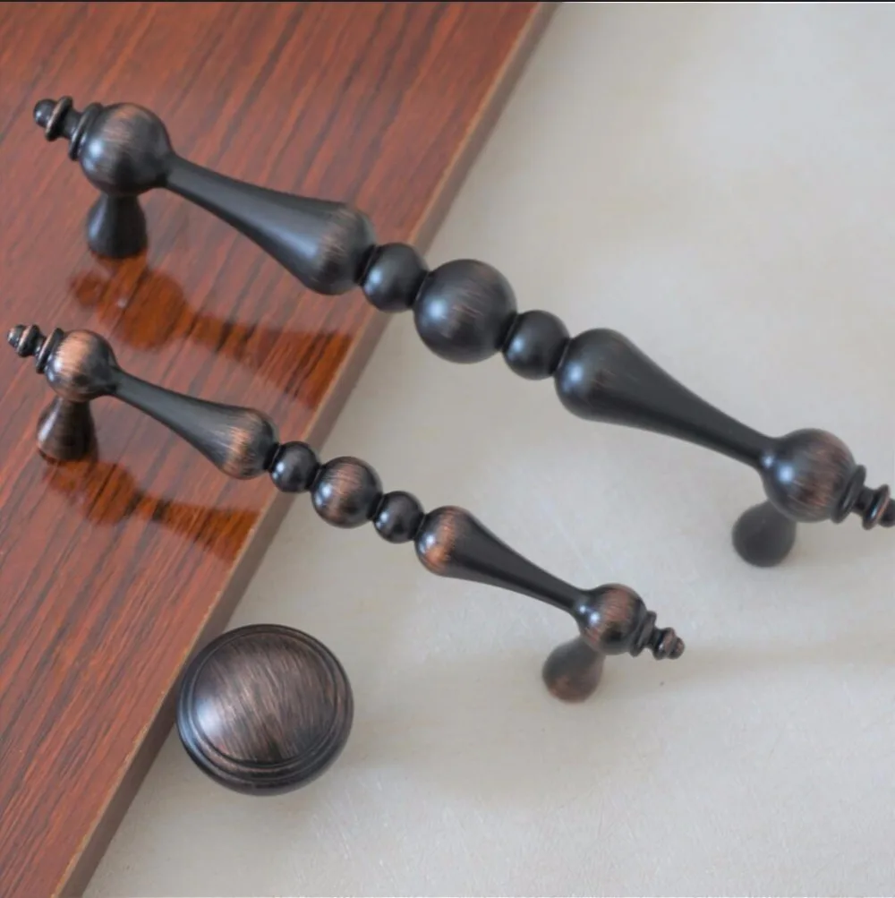 

3.75'' 5'' Dresser Handle Pull / Drawer Pulls Handles Knobs Red Oil Bronze / Kitchen Cabinet Handles Hardware 96mm 128mm