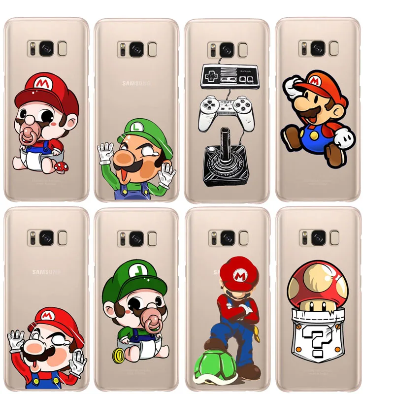 2018 Новые забавные Супер Марио чехол etui для samsung 2016 2017 A5 A7 J5 J7 A6 A8PIUS мягкий