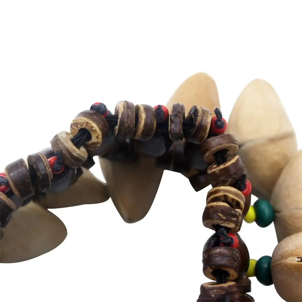 GECKO Handbell Handmade Bracelet Nutshell Wrist Bell for Djembe African Box Drum Percussion Musical Instrument Parts Accessories