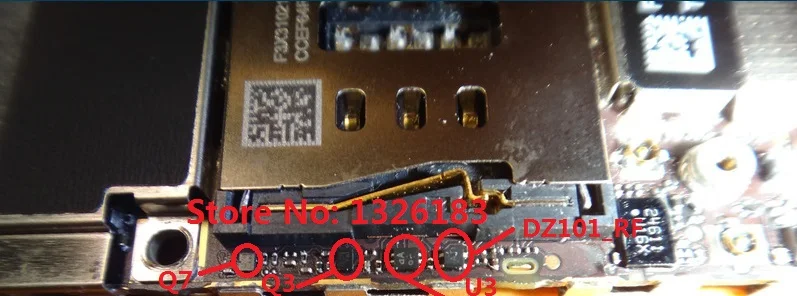 2 компл./лот = 8 шт. Оригинальный Новый Q7 + Q3 U3 Главная Кнопка ic dz101 _ rf SIM-контроллер