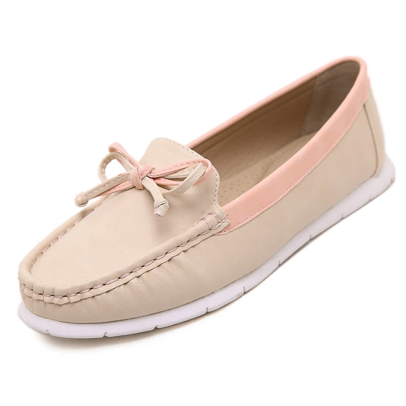 Hot Sale Elegant Women Flat Shoes Fashion Summer Spring Bowtie Loafers Ladies Lady Ballet Soft moccasins | Обувь