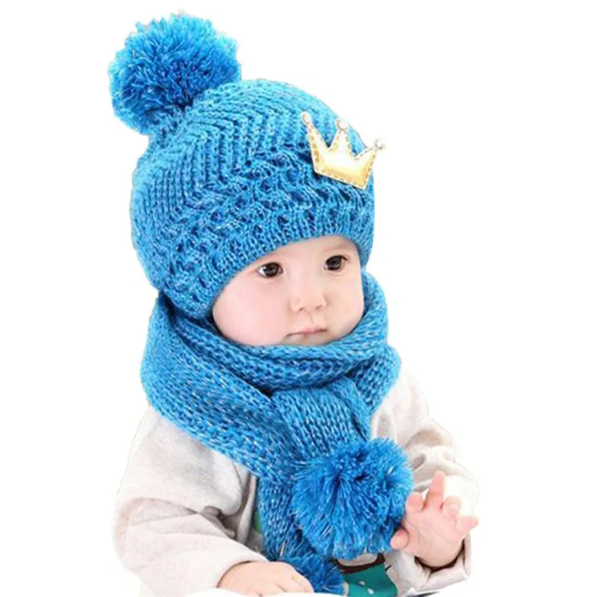 Коллекция 2017 года зимняя шапка для малышей Милая теплая шерстяная маленьких