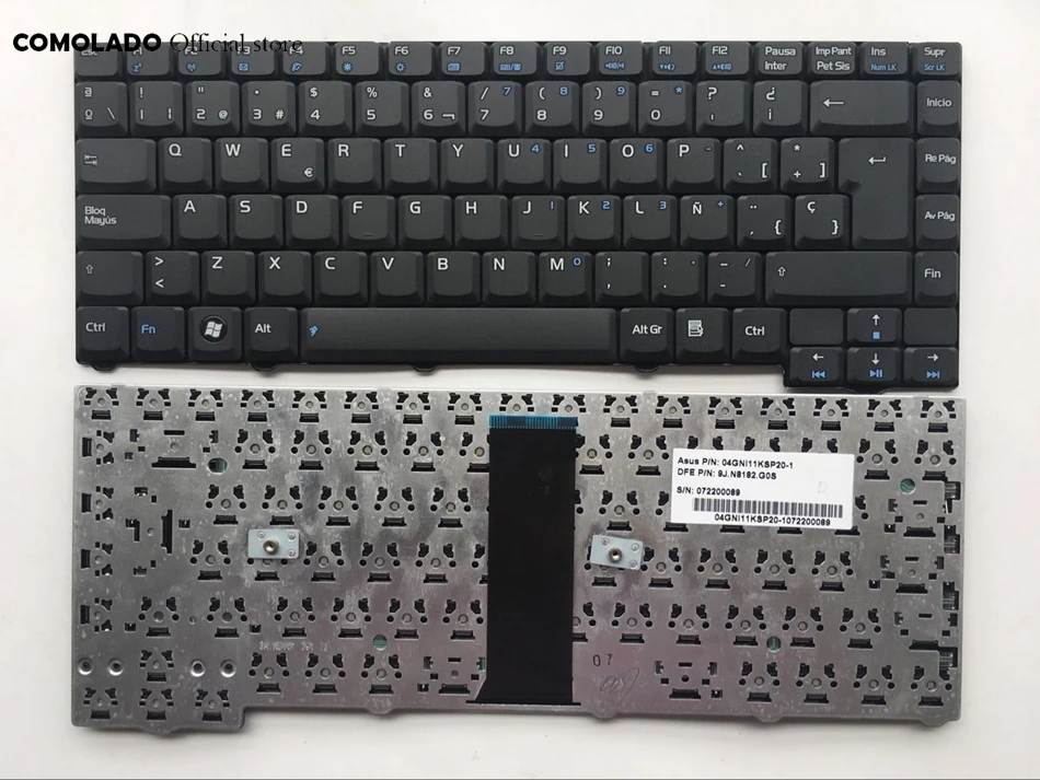 SP Spanish keyboard For ASUS F2 F20 F2JE F2JV F2L x53L 24PIN black laptop Layout | Компьютеры и офис