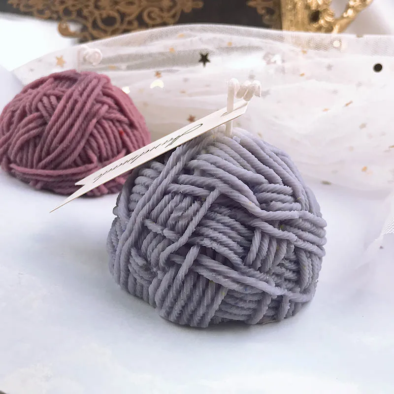 Diy полукруглая форма для шерстяных шариков силиконовая свечей креативная