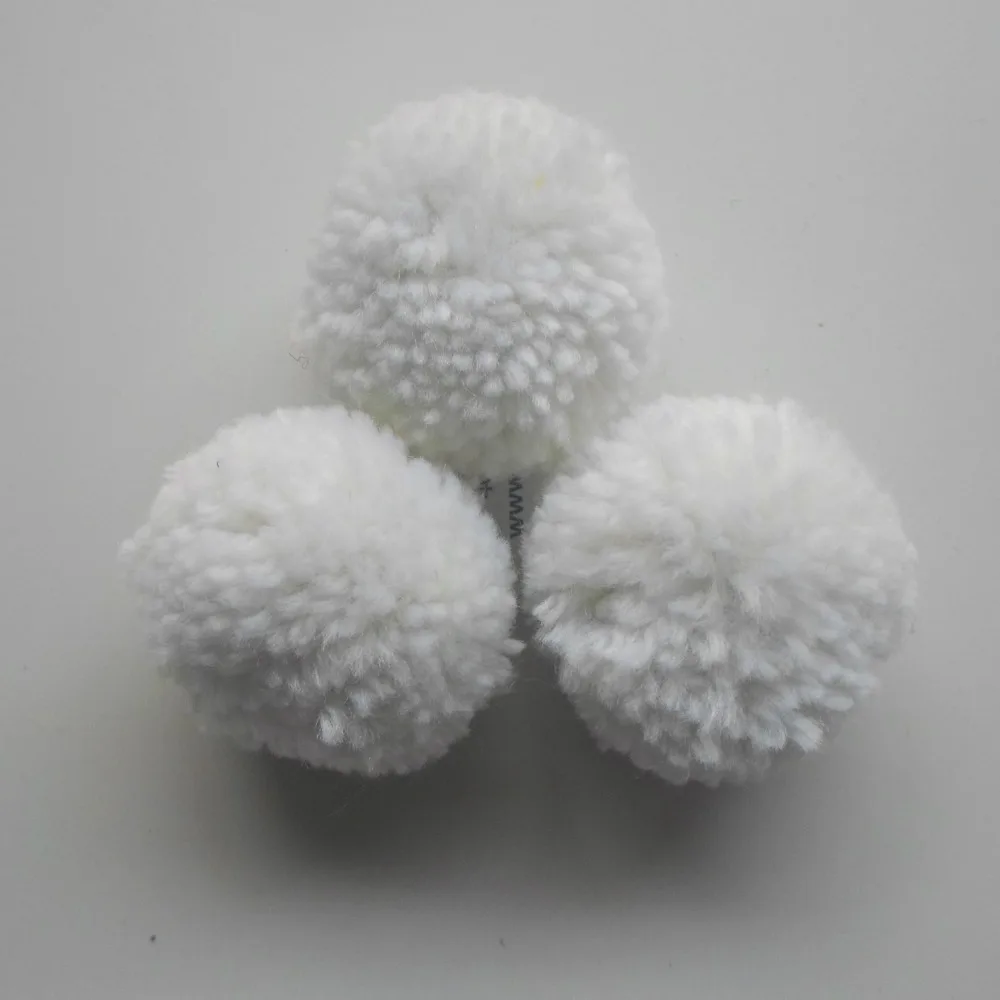 Смешанные цвета большие помпоны 5 см ручная работа пряжа помпон шары для