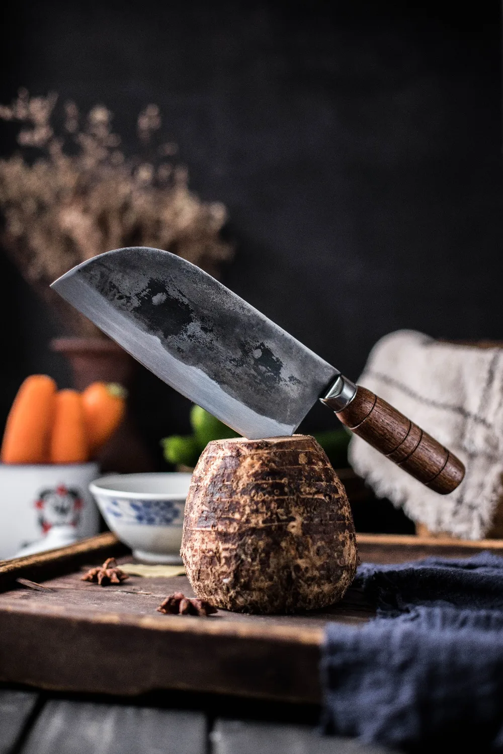 Традиционный ручной кованый нож шеф-повара, кухонные Многофункциональные кухонные ножи, нож для резки мяса, овощей, рыбы, нож шеф-повара, нож, слайсер