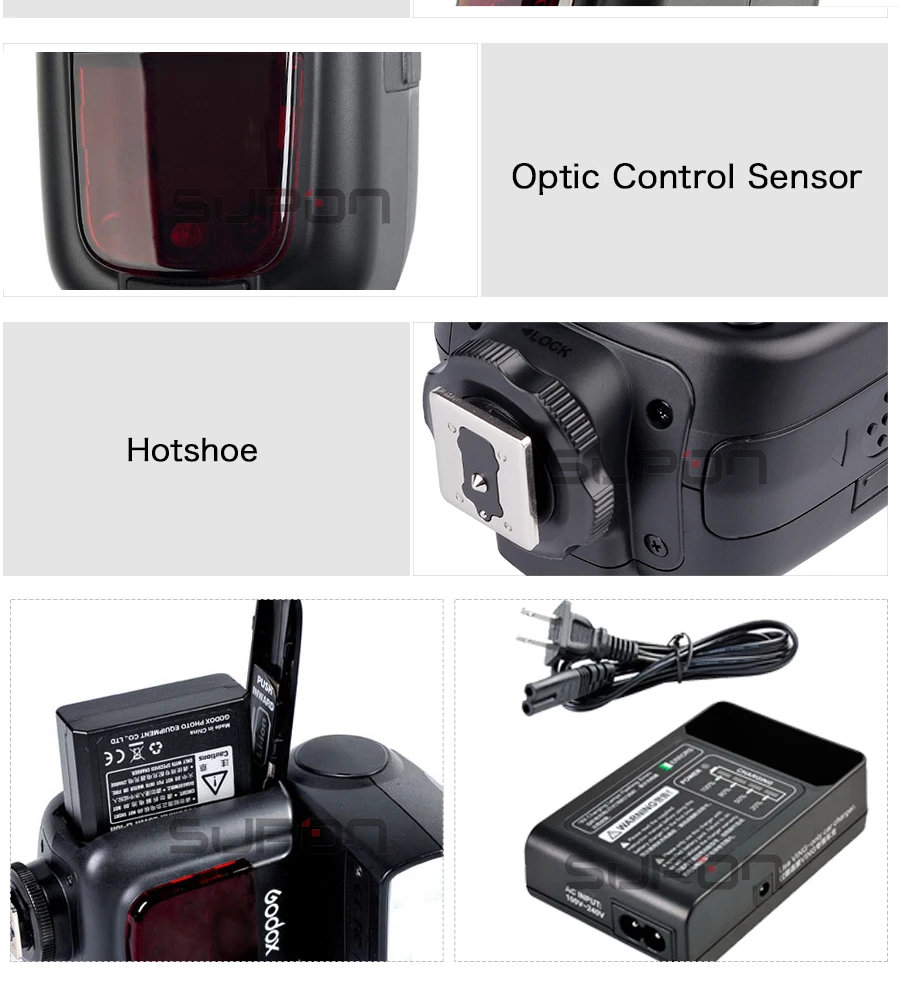 Godox V850II GN60 2000 мАч литий ионный аккумулятор 2 4G Беспроводная система X Speedlite