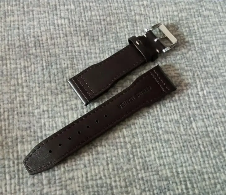 Ремешок для часов из коровьей кожи 22 мм с пряжкой нержавеющей стали 316L 005A |