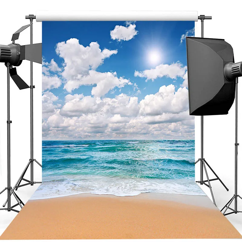 NeoBack солнечный пляж море фотографии фоны для фотостудии голубое небо белые