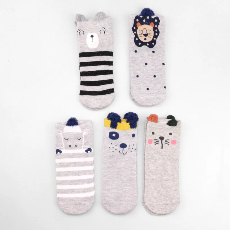 44 women socks Хлопковые женские носки, милые мопс, собака, кошка, лиса, милые Лолита носки, короткие бамбуковые кавайные хипстерские женские носки, женские носки с животными - Цвет: 44 women socks