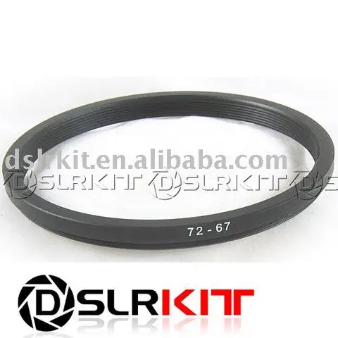 Алюминиевое качество 72 мм-67 мм 72-67 понижающее кольцо для фильтра
