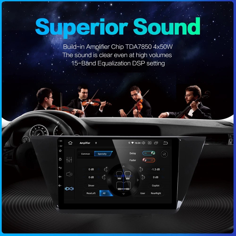 Dasaita 10," ips экран 1 Din Android 9,0 Автомобильный gps навигатор для VW Touran радио HDMI Bluetooth 64 Гб rom MAX6