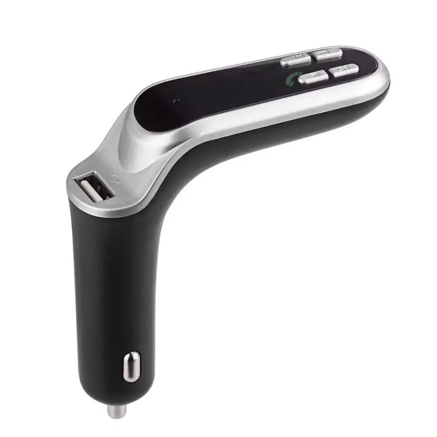 Автомобильный стильный Bluetooth автомобильный комплект громкой связи fm-передатчик