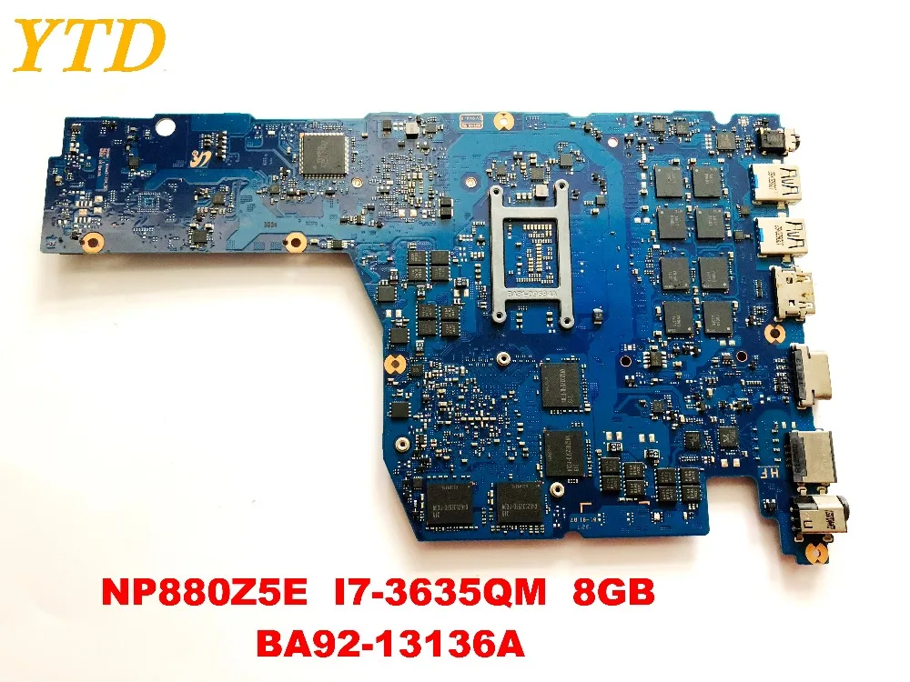 Оригинальное для Samsung NP880Z5E Материнская плата ноутбука I7 3635QM 8 Гб BA92 13136A испытанное