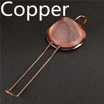 Copper Ситечко для коктейлей для бара отлично подходит для удаления насадок из сока - Цвет: Copper