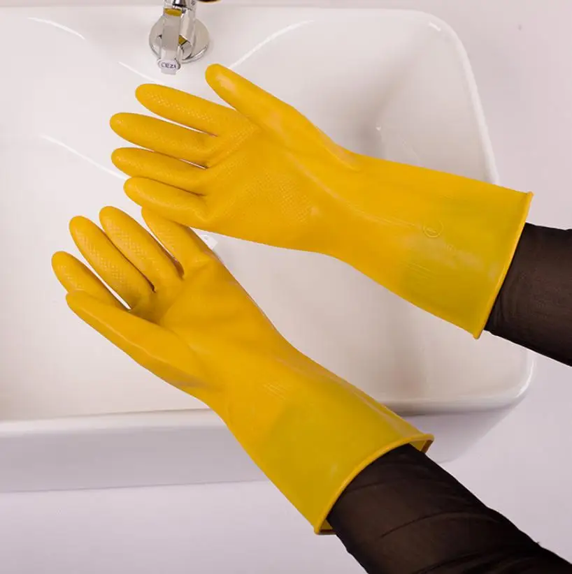 Широкие рабочие перчатки для уборки промышленные сухожилия толстые резиновые