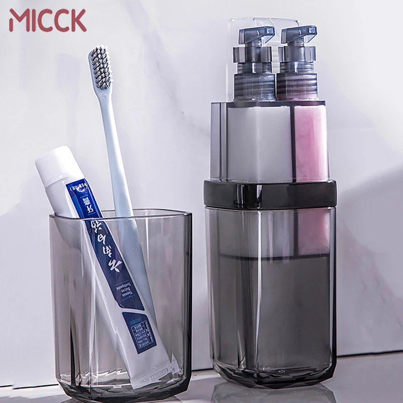 MICCK дорожная портативная чашка для мытья наборы ванной комнаты коробка хранения