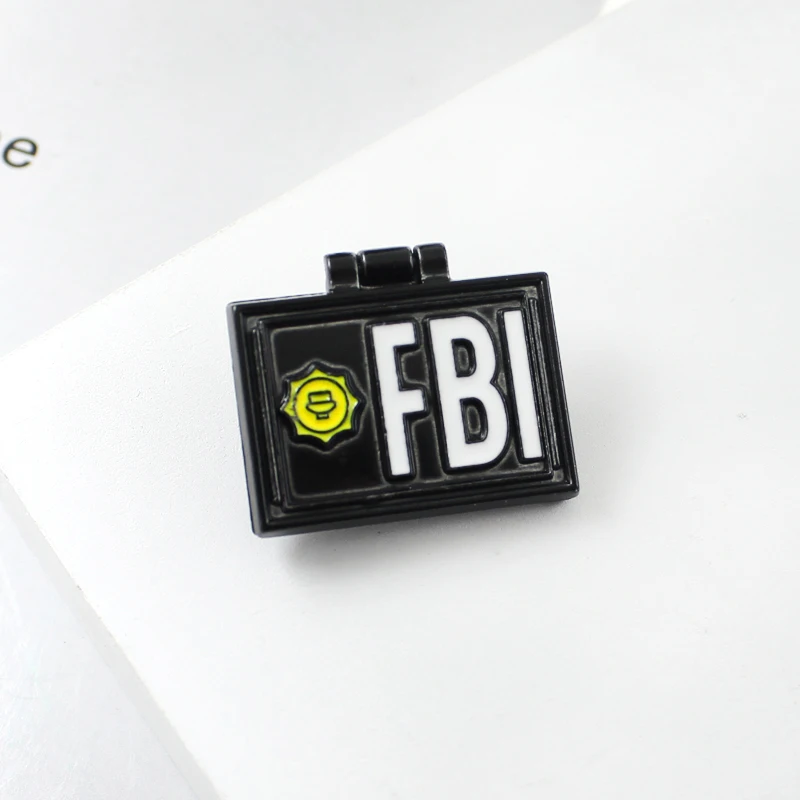 Брошь FBI, визитная карточка, специальный агент I Simpson Spille X-Lime, FBI Fox Mulder, ID Card, эмаль, значок, брошь, Панк ювелирные изделия, подарки