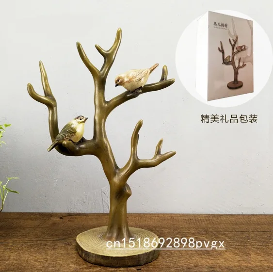 Украшения в стиле американской деревни ретро ветки птицы вилки стеллажи для