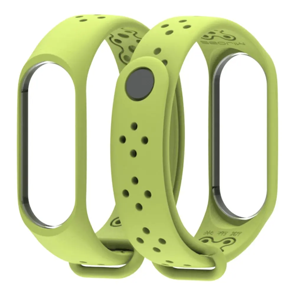 Green LEMFO Смарт аксессуары mi Band 4 ремешок спортивный водонепроницаемый анти-потеря замена силиконовый браслет для Xiao mi Band 3 Band 4 - Цвет: Green