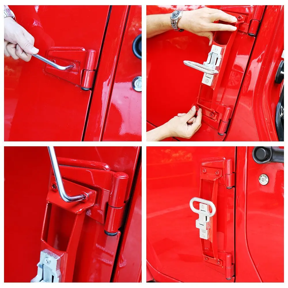 Металлические складные дверные петли для ног Peg Jeep Wrangler JK & Unlimited автомобильные