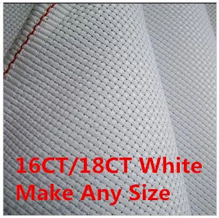 Factory Shop Whites 18CT Or 16CT Size 63X48 inch Canvas Make Any Cross Stitch Aida Cloth Fabric | Дом и сад