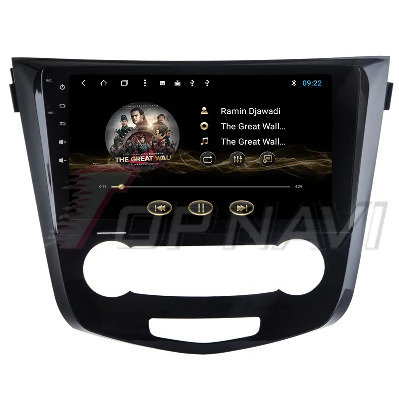 Auto Media for Nissan Qashqai 2016 10.1'' Android 8.1 Topnavi Car GPS Navigation with Optional OBDII DVR Reverse Camera Players |