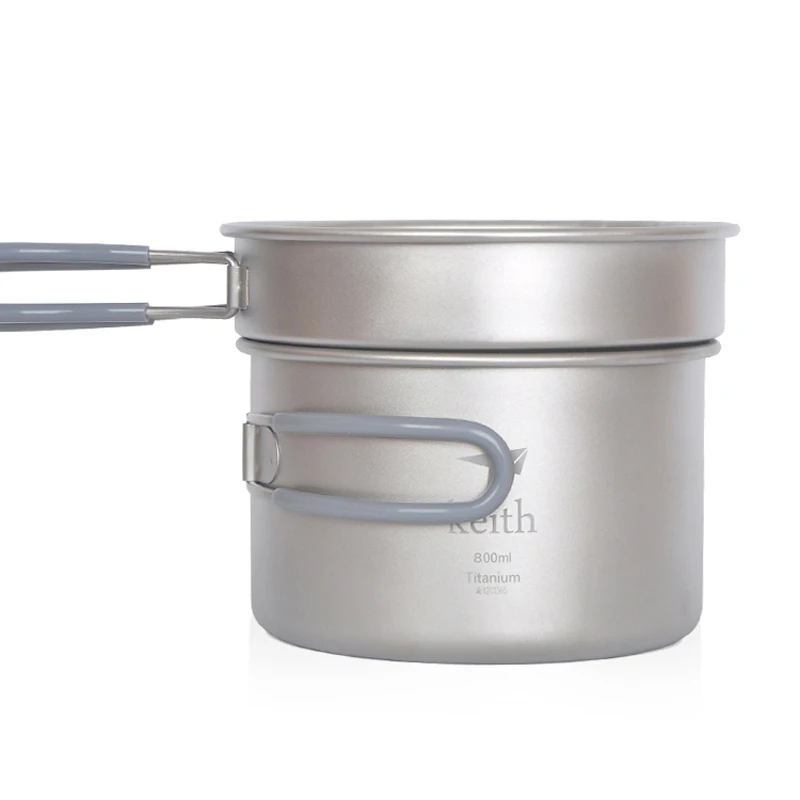 

Keith Titanium Pot Cookware Camping Pot Sets Pots and Pans Outdoor Cookware