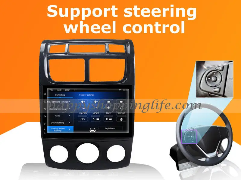 9 &quotAndroid 7 1 автомобильный мультимедийный плеер для Kia Sportage Авто 2010 2004 DVD Радио