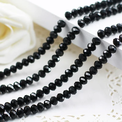 picture color STENYA 4*3 мм Bijoux хрустальные чешские бусины бусинки из камня Рондель, черный кварц, яшма Бисероплетение Diy Ювелирные изделия разделитель Серьги Подвески браслет ожерелье аксессуары - Цвет: picture color