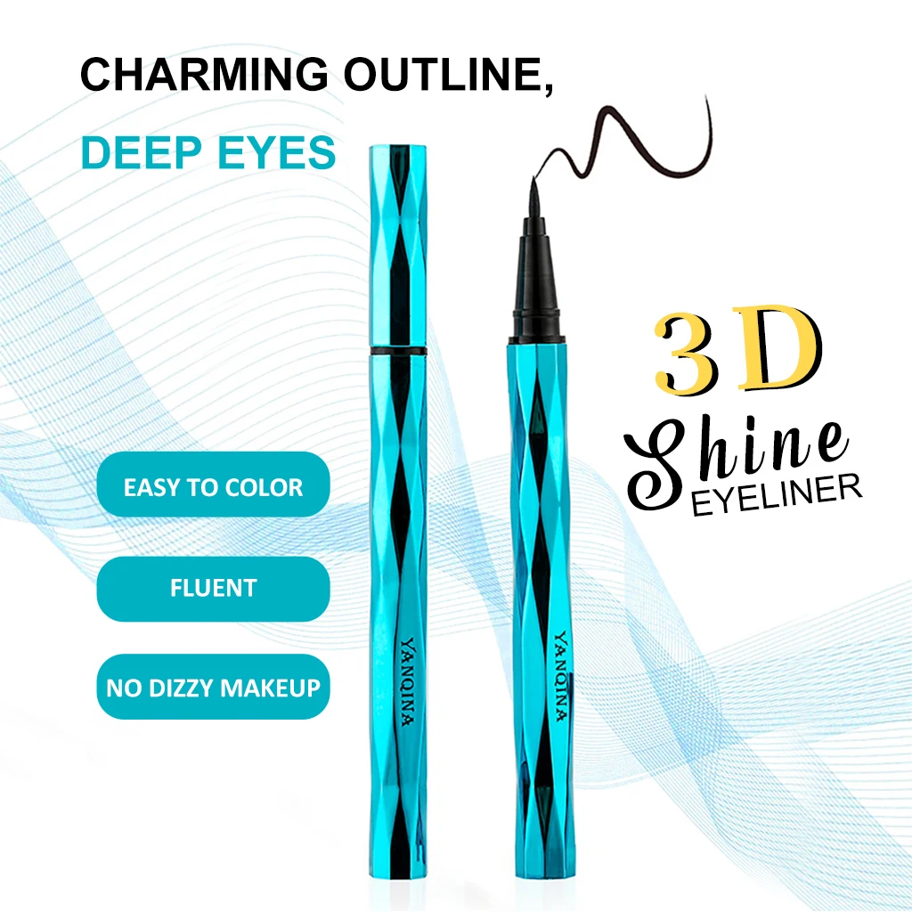 Yanqina eye makeup blue diamond cut Разработанный карандаш для глаз водостойкий стойкий Быстросохнущий подводка для глаз тату ручка YAN043