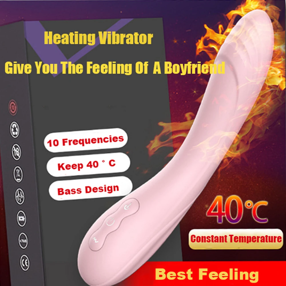 Adult Product Sex Toy Heating Dildo Vibrator Rechargeable Waterproof Thinner Wireless G Spot Clitoris | Красота и здоровье