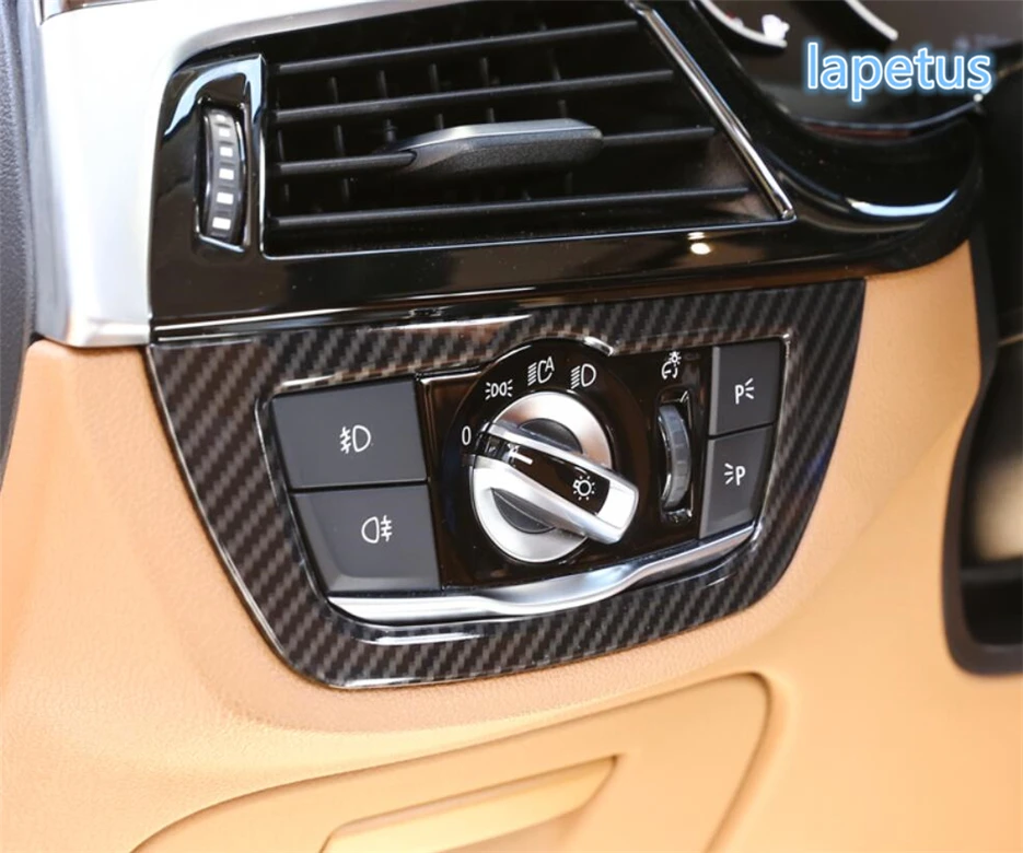 Lapetus Headlight Knob Head Lights Adjustment Decoration Sticker Cover Trim Fit For BMW 5 Series G30 530I 2017 - 2020 ABS | Автомобили и