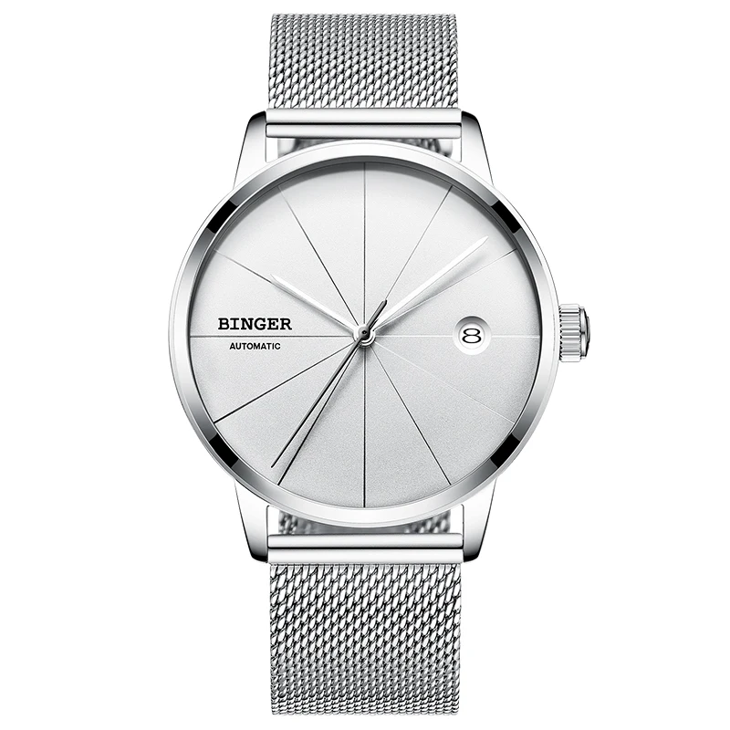 Часы мужские механические водонепроницаемые с сапфировым стеклом|hombre|hombre reloj |